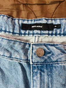 Vero ModaWide-Leg Jeans with Striped Taping
