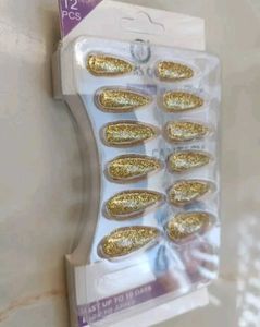 Golden Nail Extensions
