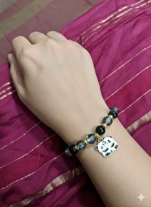 Beaded Panda Charm Bracelet For Women
