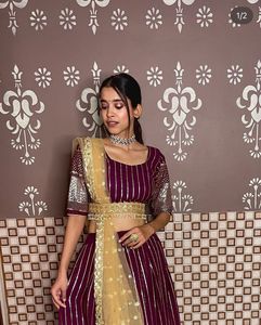Elegant Maroon Lehenga Choli Set