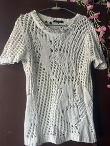 Crochet Embellished Top
