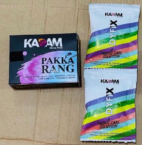 Kadam Pakka Rang Black-5Sachets Dyfix-2Sachets