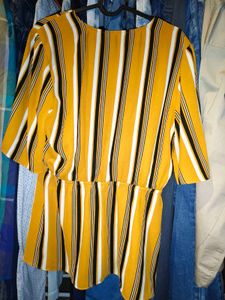 Striped Wrap Blouse 34 - 36 inches chest