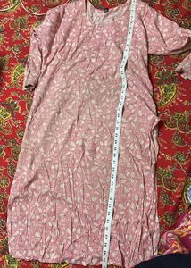 Pink Floral Kurta