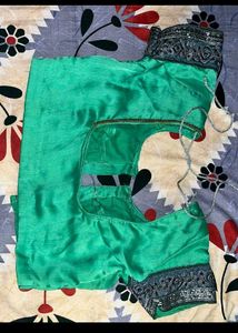 Green Embellished Saree