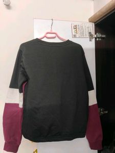 Stylish Colorblock Oversized Sweatshirt