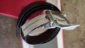 Louis Philippe Men's Wallet + Belt Combo