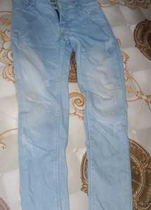 Light Wash Distressed Jeans