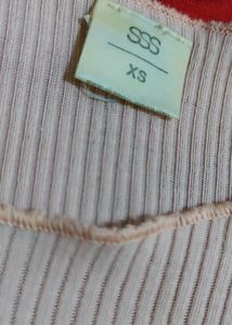 Baby Pink Ripped Top Brand SSS
