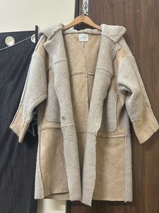 Cozy Faux Shearling Hooded Coat
