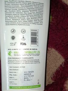 Orgatre Aloe Body Lotion