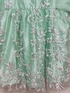 Mint Green Ethnic Anarkali Kurti