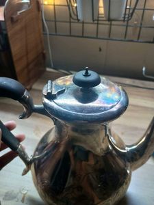 Antique Silver Plated Hand Engraved Tea Coffee Pot