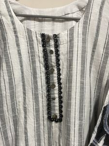 Striped Cotton Kurta