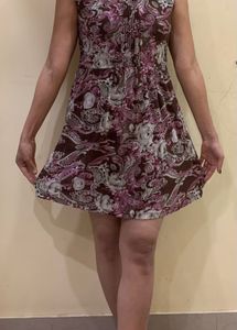 Floral Print Mini Dress - From Thailand 32/34