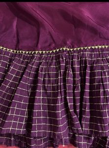 Elegant Purple Ethnic Skirt