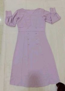 Cute Lilac Korean Design Dress 34&36