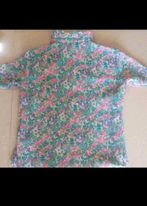 Korean floral print shirt/top🌺