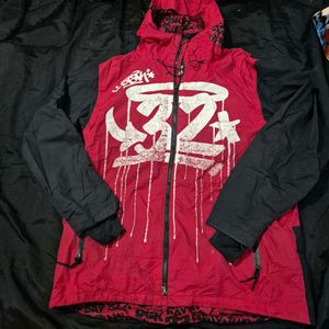 Red & Black Graphic Jacket/winter