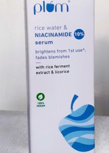Plum Ricewater And Niacinamide Serum