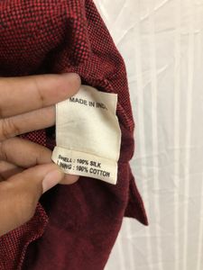 Fubindia Red Cotton Waistcoat