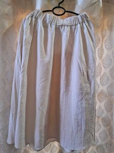 Elegant Beige Midi Skirt