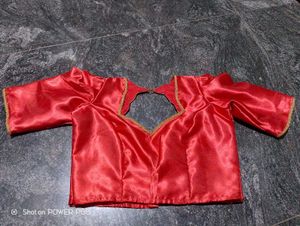 Red Readymade Saree Blouse