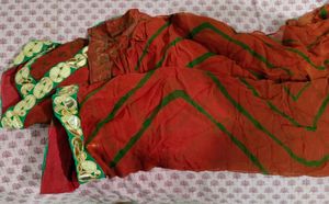 Leheriya And Bandej Saree