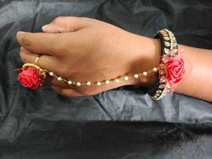 Traditional Pocha Style Bracelet With Ring 1 Pcs
