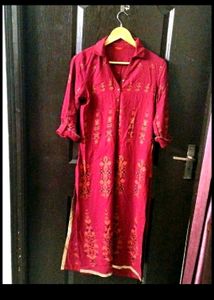 W Maroon Kurta