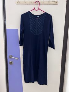 Navy Blue Kurta