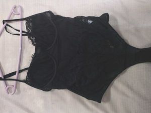 Black Fancy Bodysuit