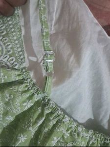 Embroidered Green Top
