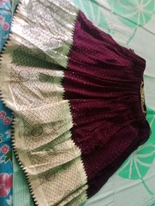 Elegant Maroon &amp; Gold Embellished Anarkali Suit