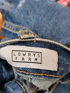 Floral Embroidered Denim Mini Skirt