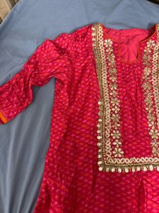 Pink Embroidered Kurta