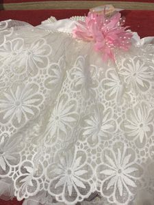 Pretty White Fancy Frock With 4 Layers