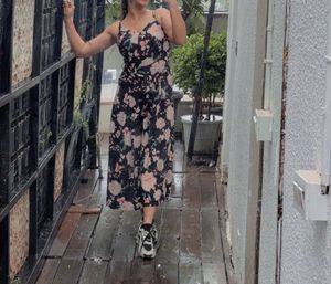 Floral Print Midi Dress