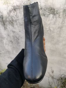 Anis Black Leather Ankle Boots(37,38,39,40,41,42)