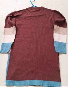 Color Block Sweater Dress imported quality.