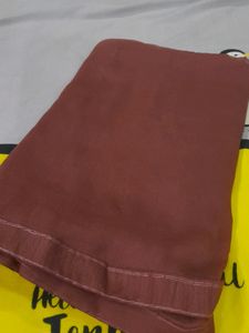 Coffee Brown Crepe Suit UNSTITCHED