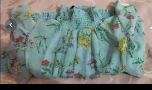 Tokyo Talkies Sea Green &amp; Yellow Floral Print