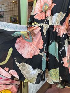 Korean Womeness  Off Shoulder Floral Sun Dress