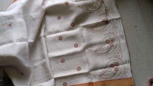 Off White Saree.