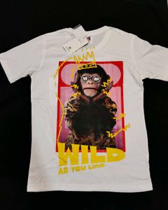 New With Tag White Cotton T Shirt