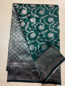 Green Floral Saree