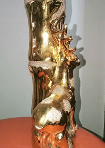 Vintage Golden Deer Statue Decor