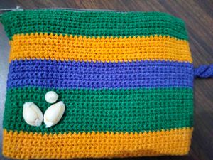 #crochetpouch #thread # Designwithshells