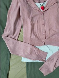Pink Cardigan