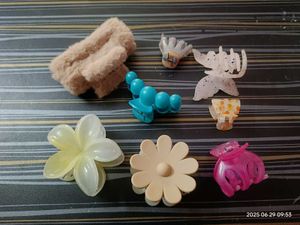8 Different Style Claw Clips